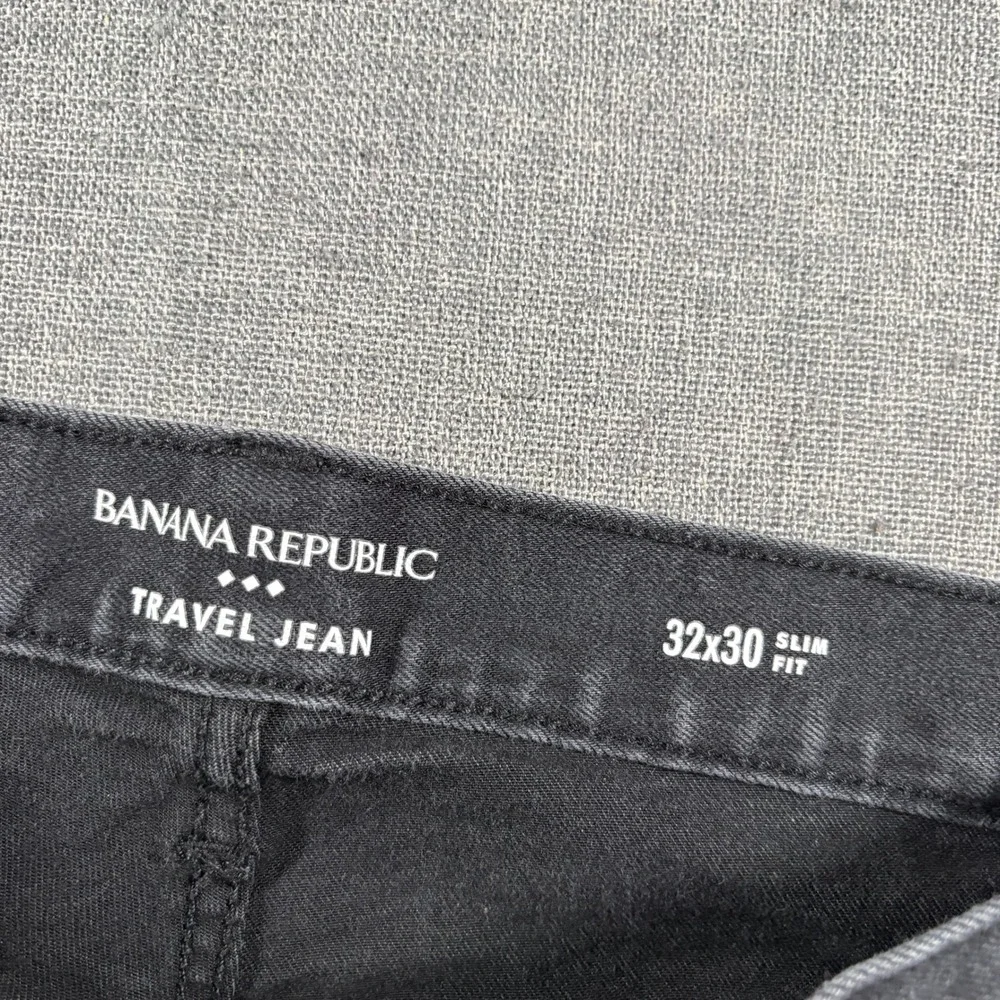 Banana Republic Travel Jean Mens 32x30 Dark Wash Slim Fit Five Pocket Denim